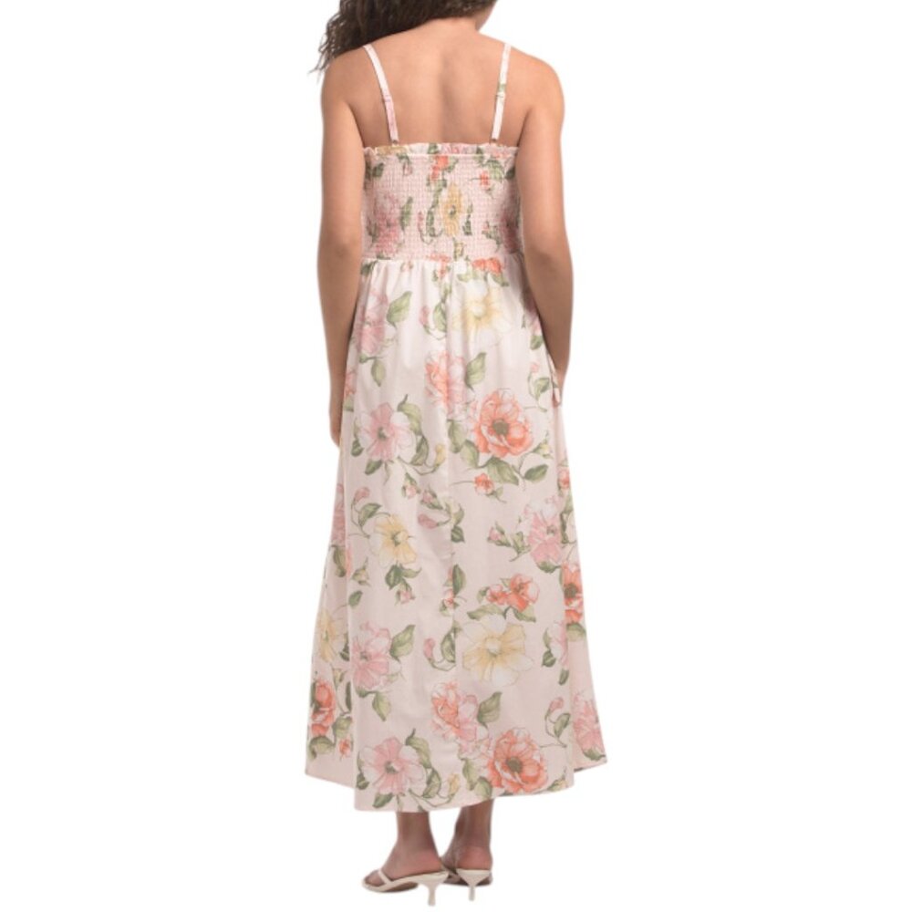 NICOLE MILLER NEW YORK Smocked Floral Maxi Dress - Picture 2 of 5